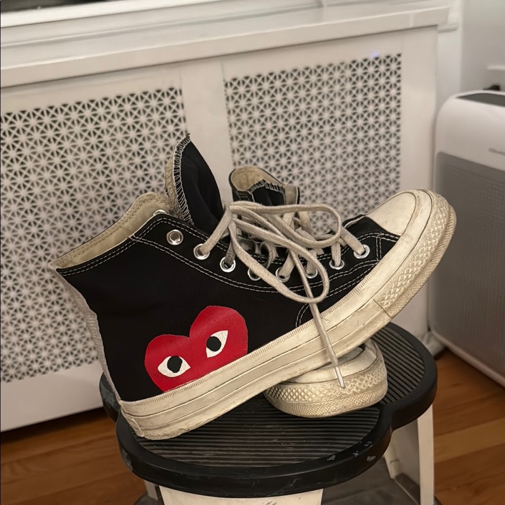 COMME DE GARÇONS x Converse collab |Black High-Top Sneakers